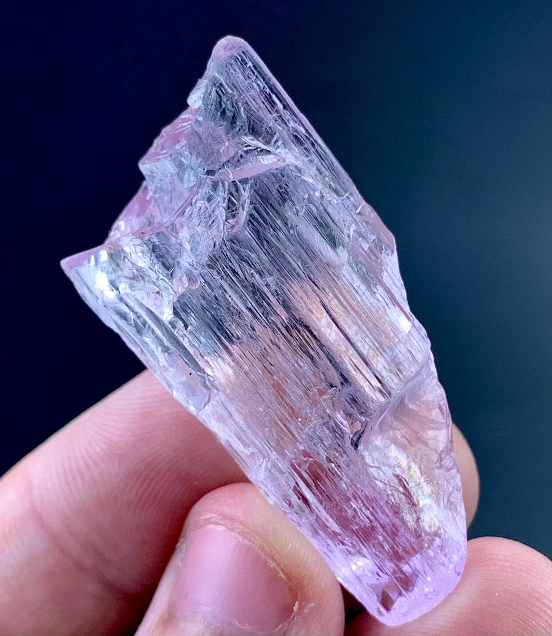 94 Carat Natural Pink kunzite Crystal Specimen From Afghanistan