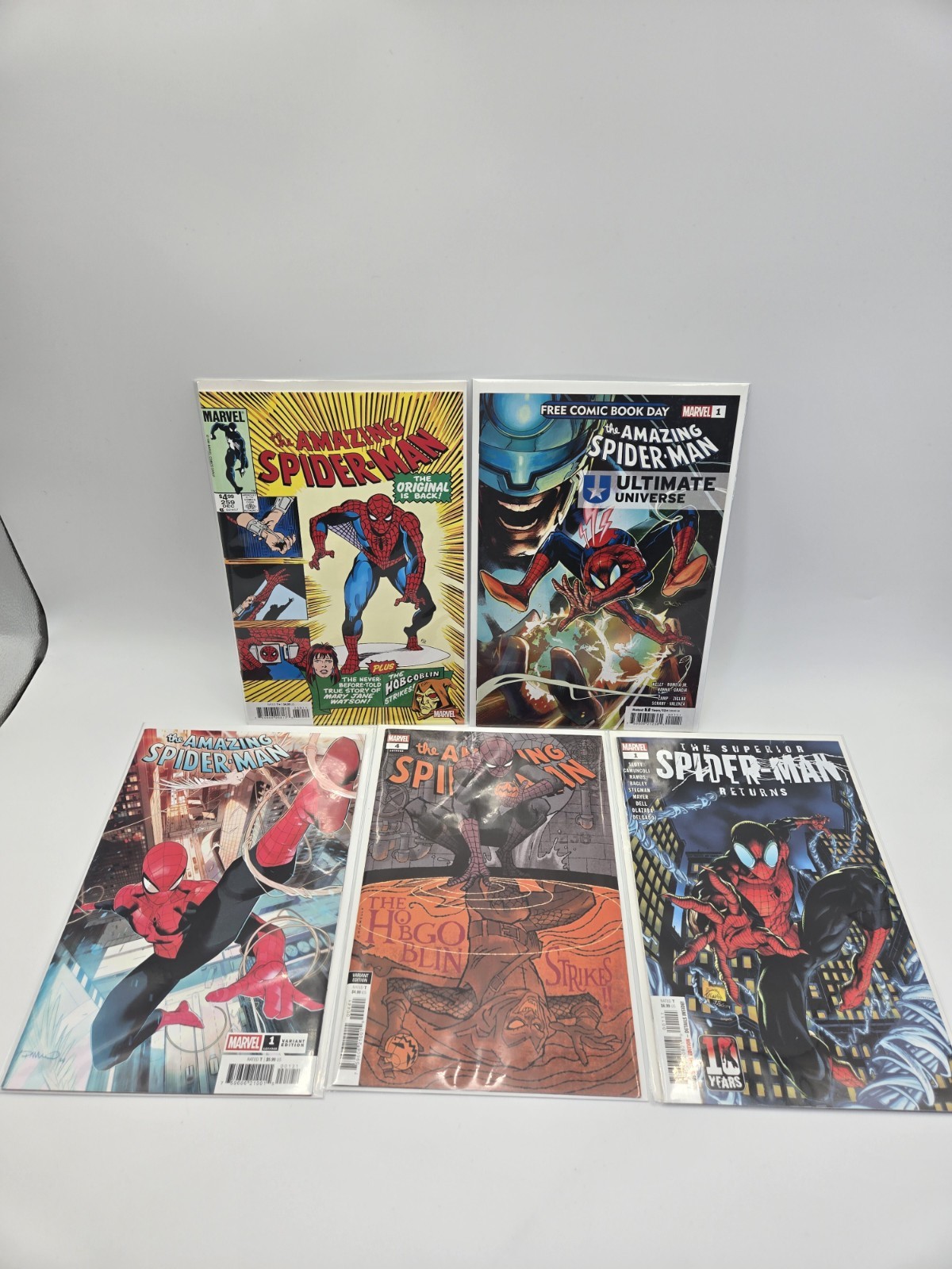 The Amazing Spider-Man & The Spectacular Spider-Men Lot of 5 B8 The Amazing Spider-Man & The Spectacular Spider-Men Lot of 5 B8