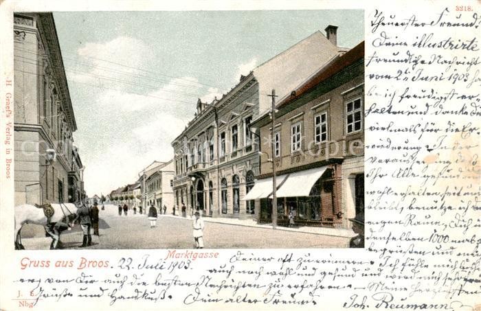 Broos Orastie Szaszvaros Romania Market Alley