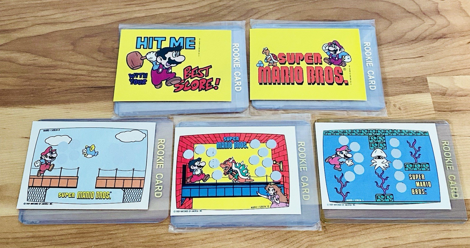 1989 Topps Nintendo Super Mario Bros Sticker Scratch-Off Rookie Card Lot Rare NM