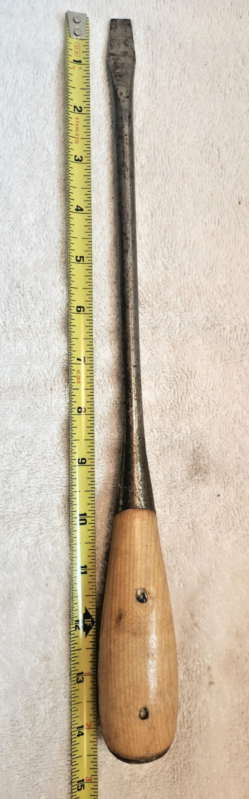 Large Vintage Irwin USA Split Wood Handle Screwdriver Perfect Handle Nice Tool Large Vintage Irwin USA Split Wood Handle Screwdriver Perfect Handle Nice Tool