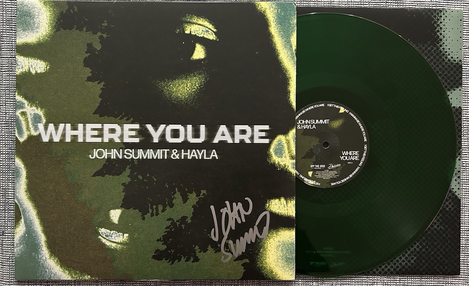 JOHN SUMMIT & HAYLA SIGNED WHERE YOU ARE EDM DJ VINYL LP - BECKETT COA