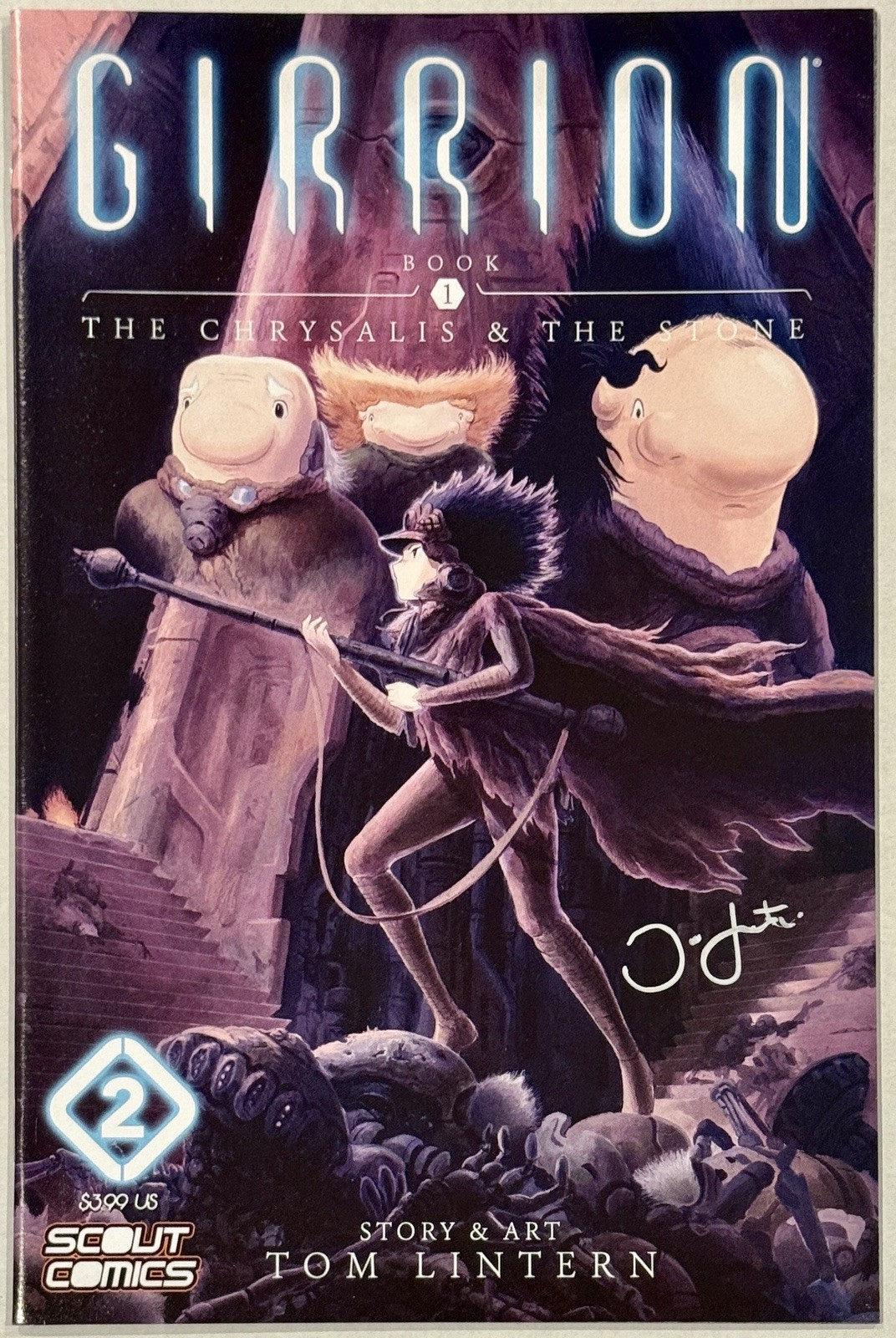 Girrion #2 - Book One: The Chrysalis and the Stone Signed by Tom Lintern, Scout