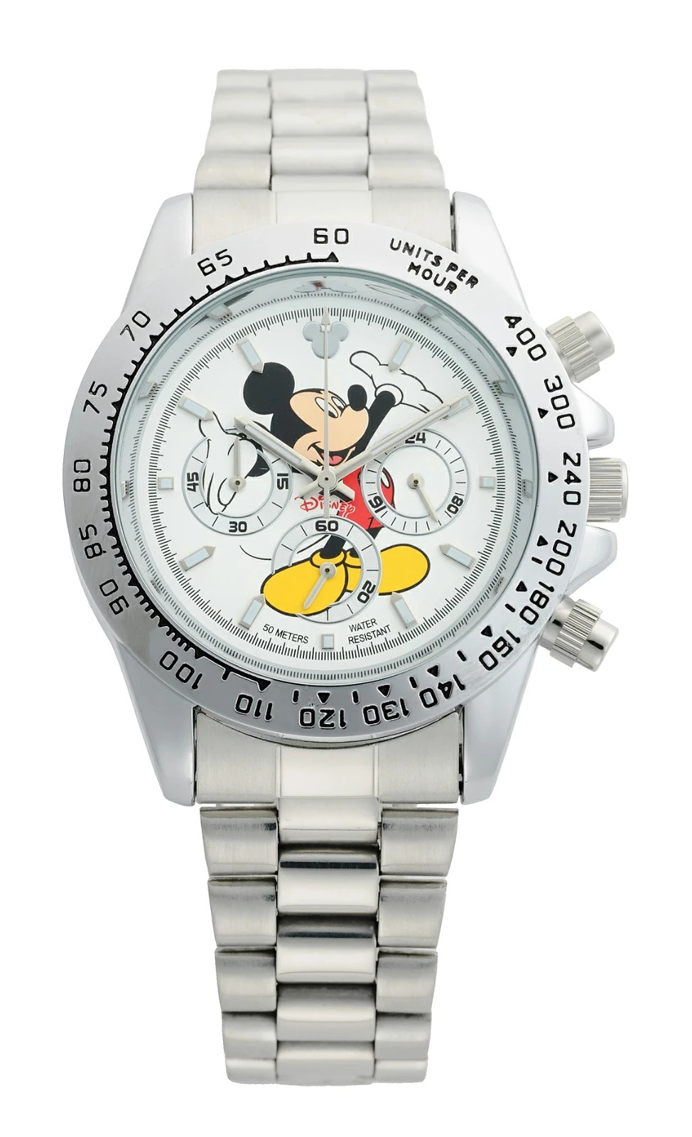 ANOTHER HEAVEN Disney Mickey Chronograph Watch Vintage Daytona White 45mm