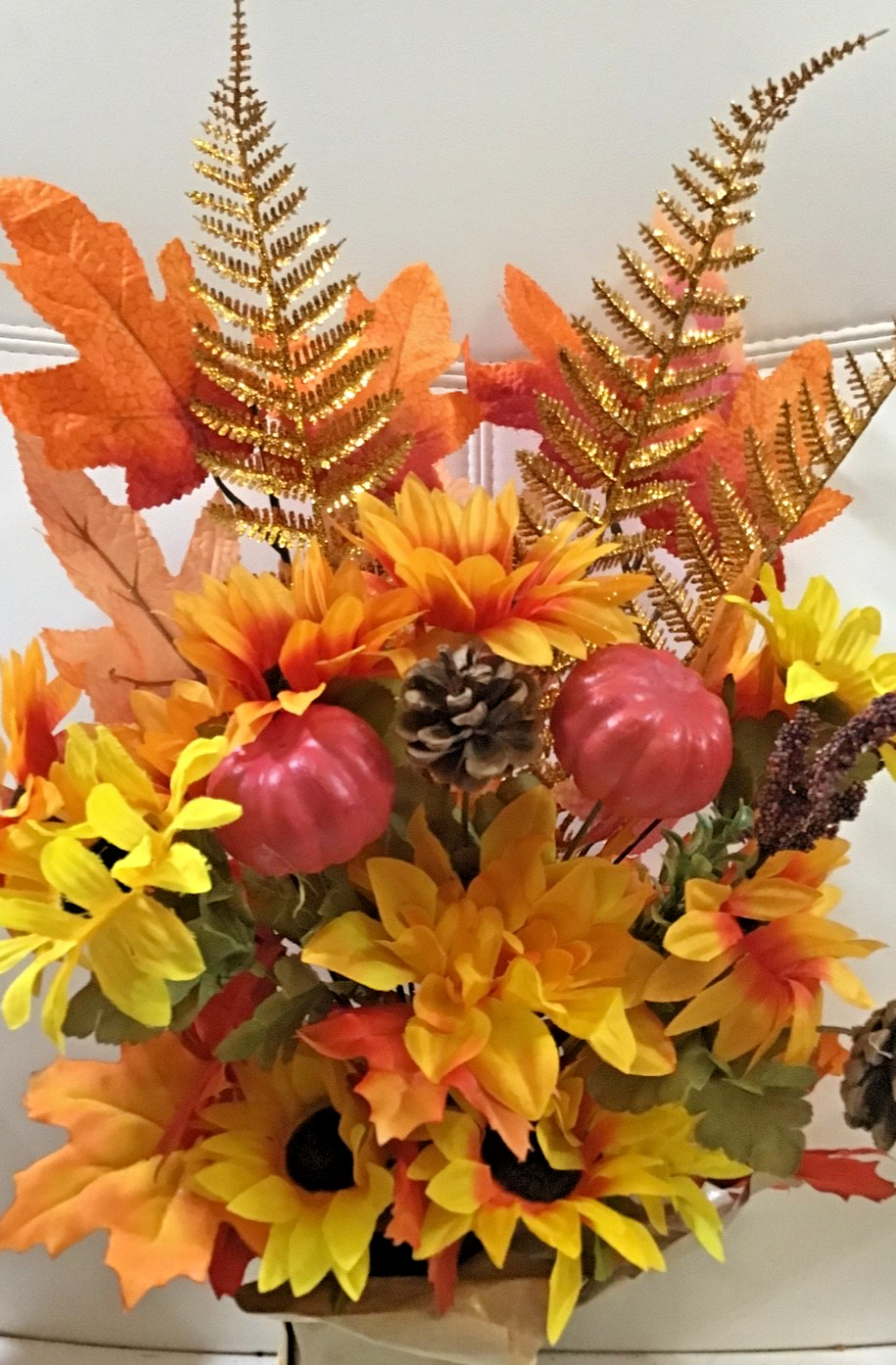 BEAUTIFUL THANKSGIVING FALL CENTERPIECE FLORAL DECOR - NEW BEAUTIFUL THANKSGIVING FALL CENTERPIECE FLORAL DECOR - NEW
