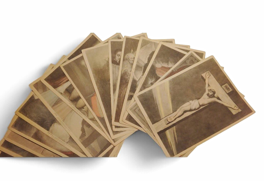 Vintage 1940 Catholic Sacrament Catechism Card Lot, F. Dart,St. Anthony's Guild Vintage 1940 Catholic Sacrament Catechism Card Lot, F. Dart,St. Anthony's Guild