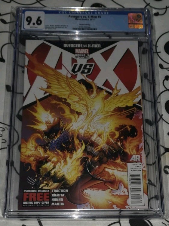 Avengers vs X-Men #5 CGC 9.6 (1st Appearance: Phoenix Five), Second Print/HTF