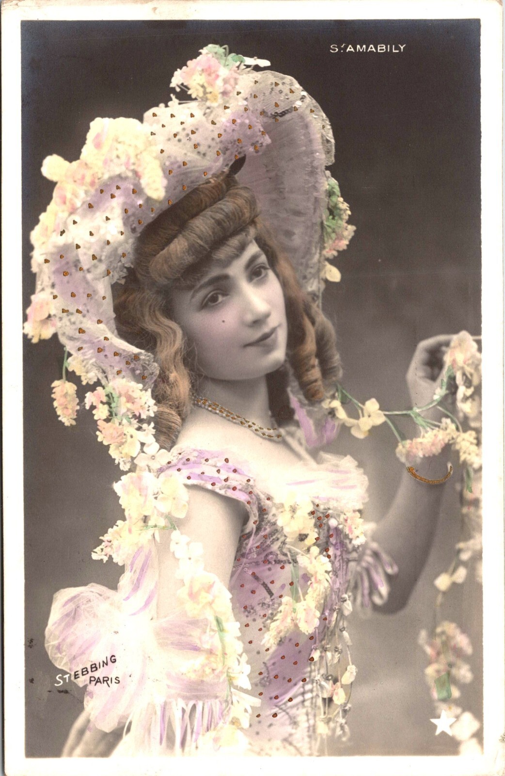 S. AMABILY : PRETTY FRENCH ACTRESS : PHOTO BY EDOUARD STEBBING : RPPC 1905 S. AMABILY : PRETTY FRENCH ACTRESS : PHOTO BY EDOUARD STEBBING : RPPC 1905