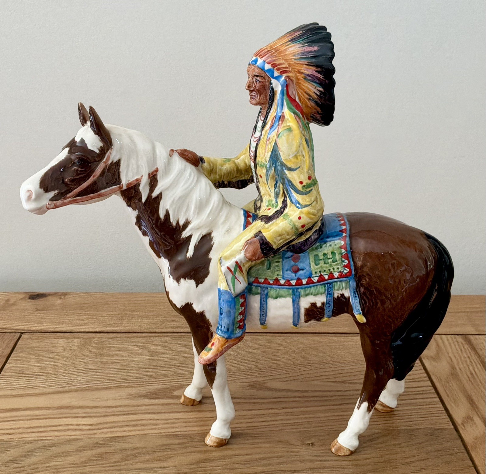 Superb Beswick Mounted Indian Model No 1391, PERFECT (Ted & George Collectibles)