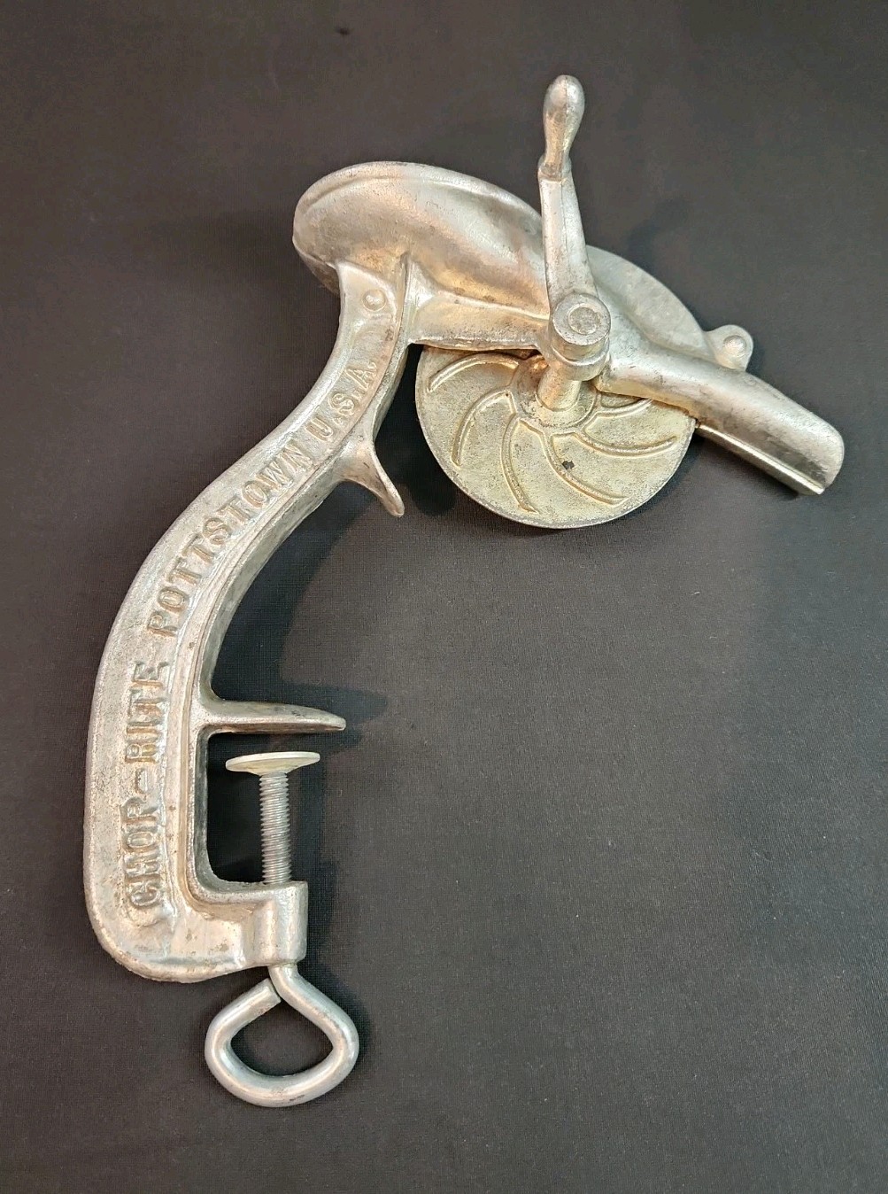 Chop-Rite Pottstown Cast Iron Cherry Pitter Stoner #16 Vintage Made in USA Chop-Rite Pottstown Cast Iron Cherry Pitter Stoner #16 Vintage Made in USA