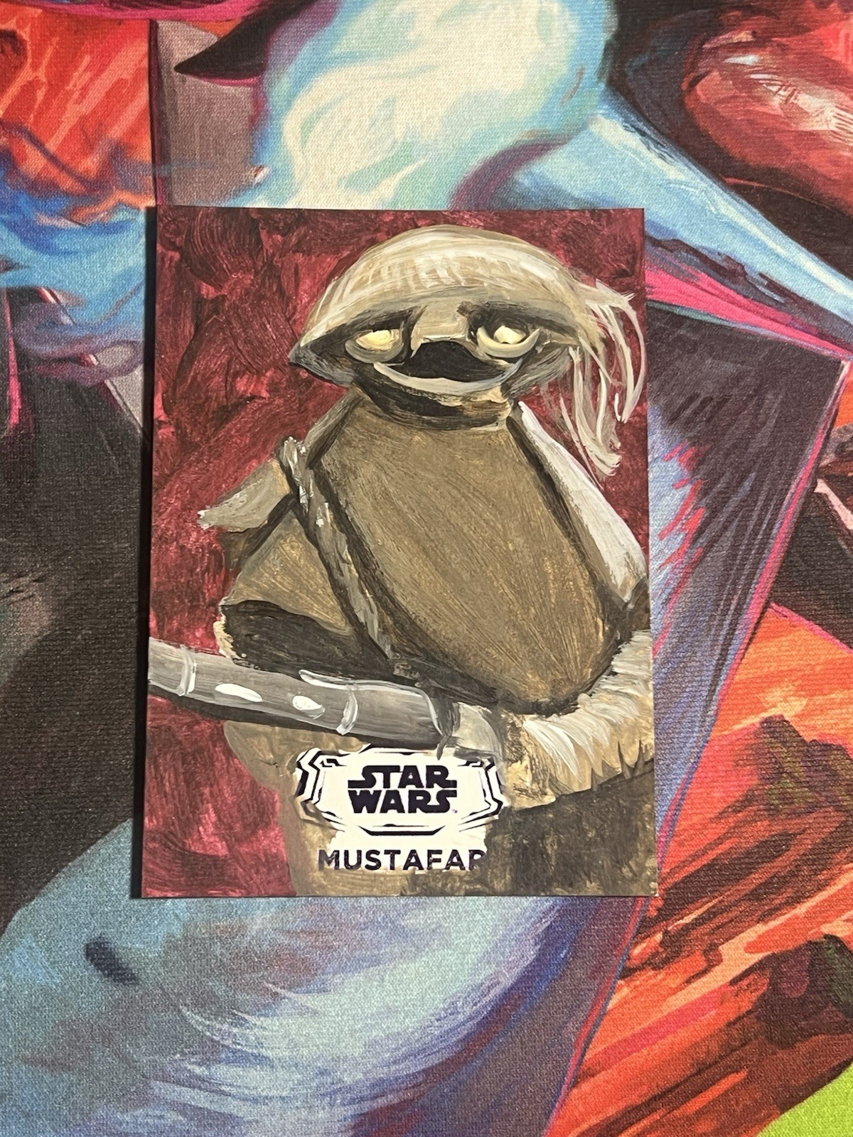 2024 TOPPS STAR WARS HYPERSPACE ALAZMEC PURPLE FOIL SKETCH BY REBECCA LOURO