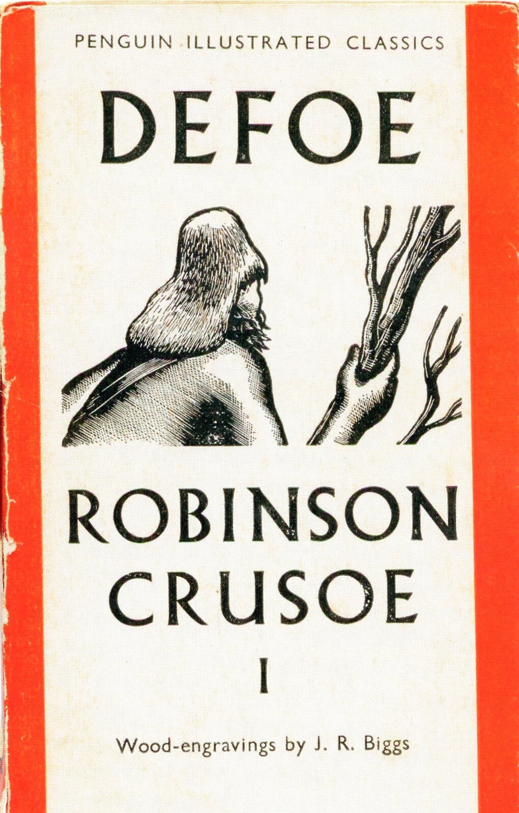 Robinson Crusoe by Daniel Defoe, Book Cover Art--POSTCARD
