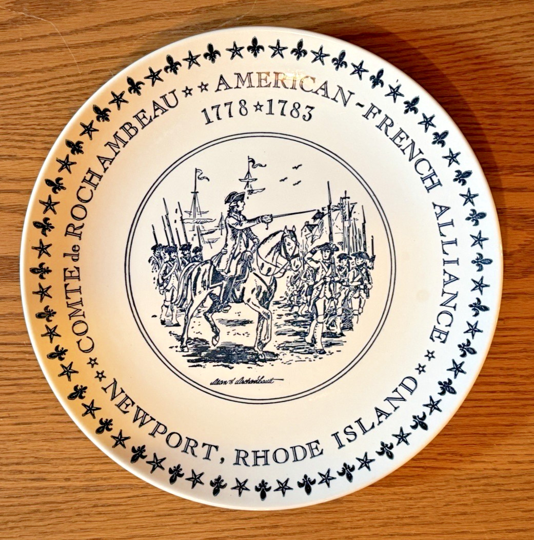 VINTAGE Kettlesprings Kilns Comte de Rochambeau Newport RI 10\