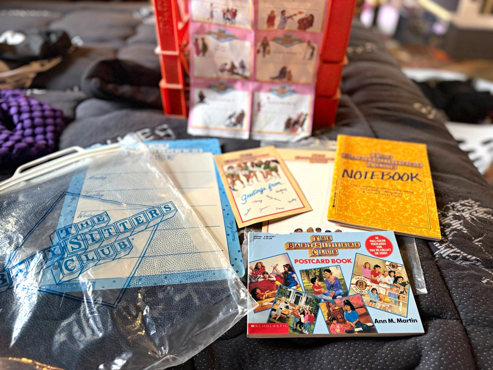 The Baby-Sitters Club Scholastic Stationery Lot: Notebook, Postcards etc Vintage