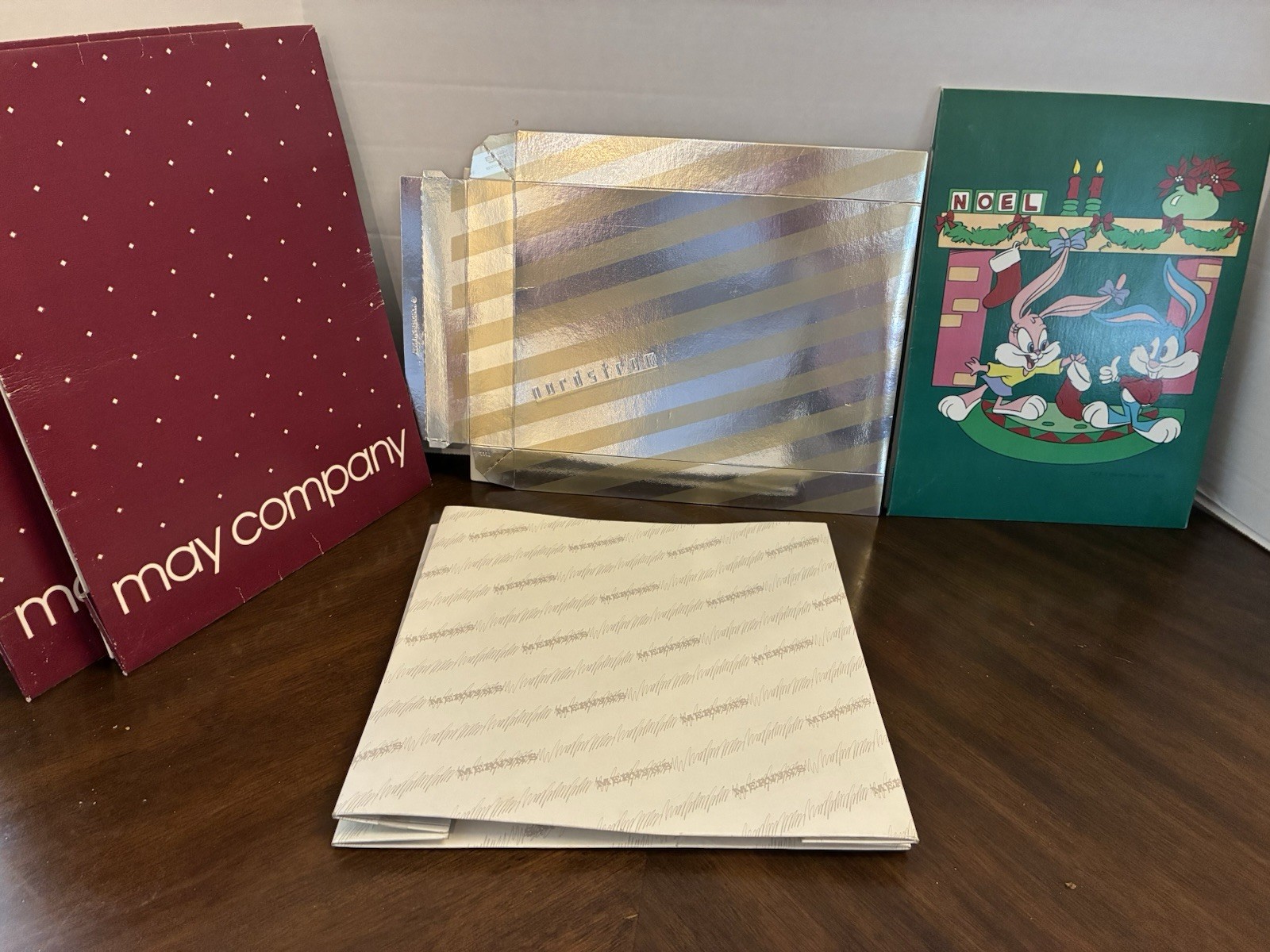 VTG Department Store Gift Box Lot  Nordstrom MERVYNS May Company Mostly Lids