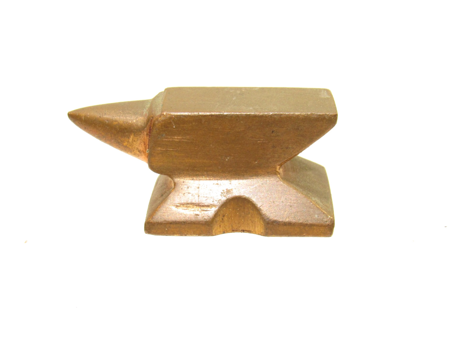 GBIN1 NICE VINTAGE COPPER MINIATURE JEWELER\'S ANVIL  1 1/2\