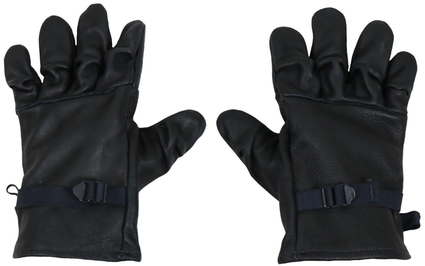 Size 4 - USGI Black Leather Light Duty Gloves D3A Utility Military Cattlehide