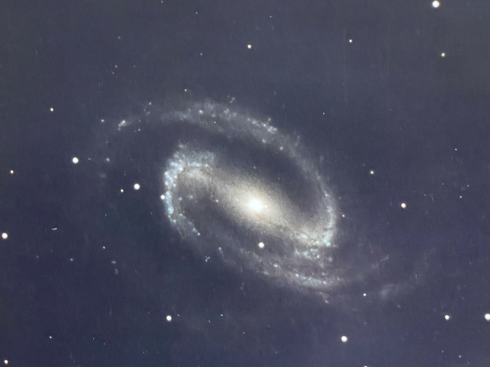 VINTAGE SPACE BARRED SPIRAL GALAXY PHOTO DEEP SPACE VINTAGE SPACE BARRED SPIRAL GALAXY PHOTO DEEP SPACE