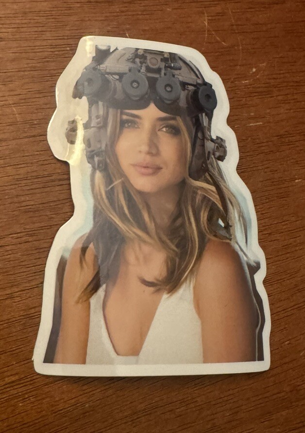 Ana De Armas Tactical Sticker Decal