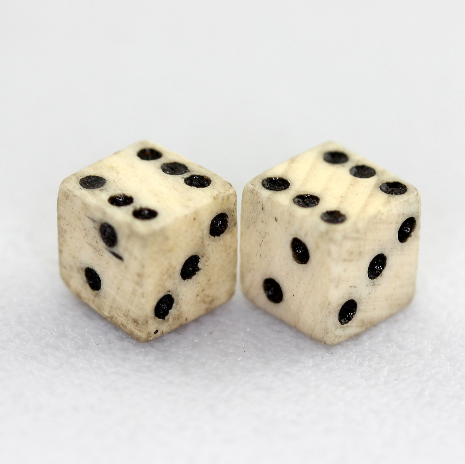 Antique Bone Dice Set Small Sized Approx .275\