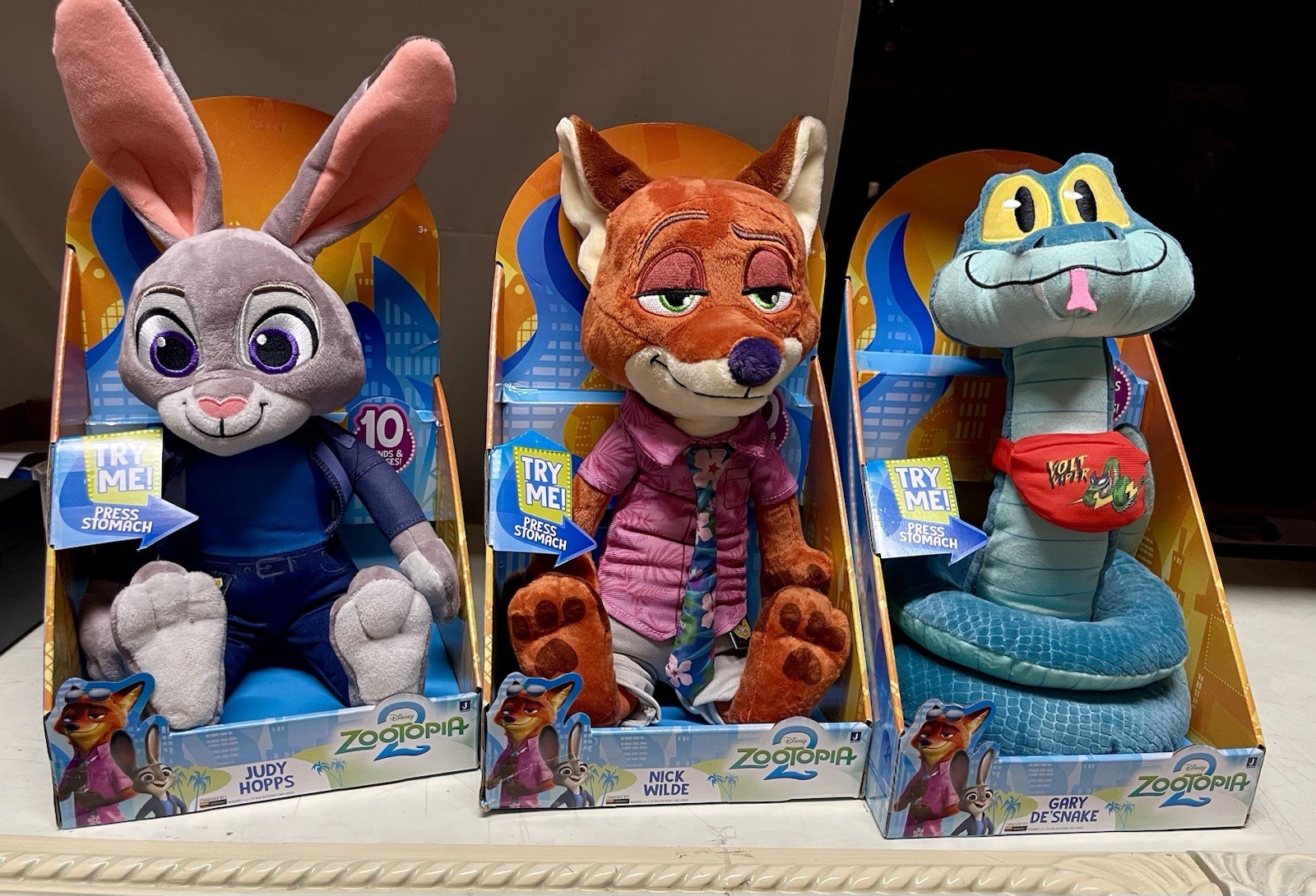 DISNEY ZOOTOPIA 2 , PLUSH TOY SOUNDS & PHRASES 14” LOT OF 3 BRAND NEW DISNEY ZOOTOPIA 2 , PLUSH TOY SOUNDS & PHRASES 14” LOT OF 3 BRAND NEW