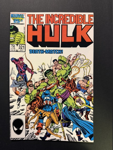 Incredible Hulk #321 1986 Captain America Fantastic Four Al Milgrom VF+ 8.5