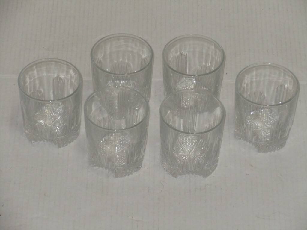 VINTAGE BORMIOLI ROCCO ITALY SET OF (6) ON THE ROCKS HIGH BALL GLASSES NICE VINTAGE BORMIOLI ROCCO ITALY SET OF (6) ON THE ROCKS HIGH BALL GLASSES NICE