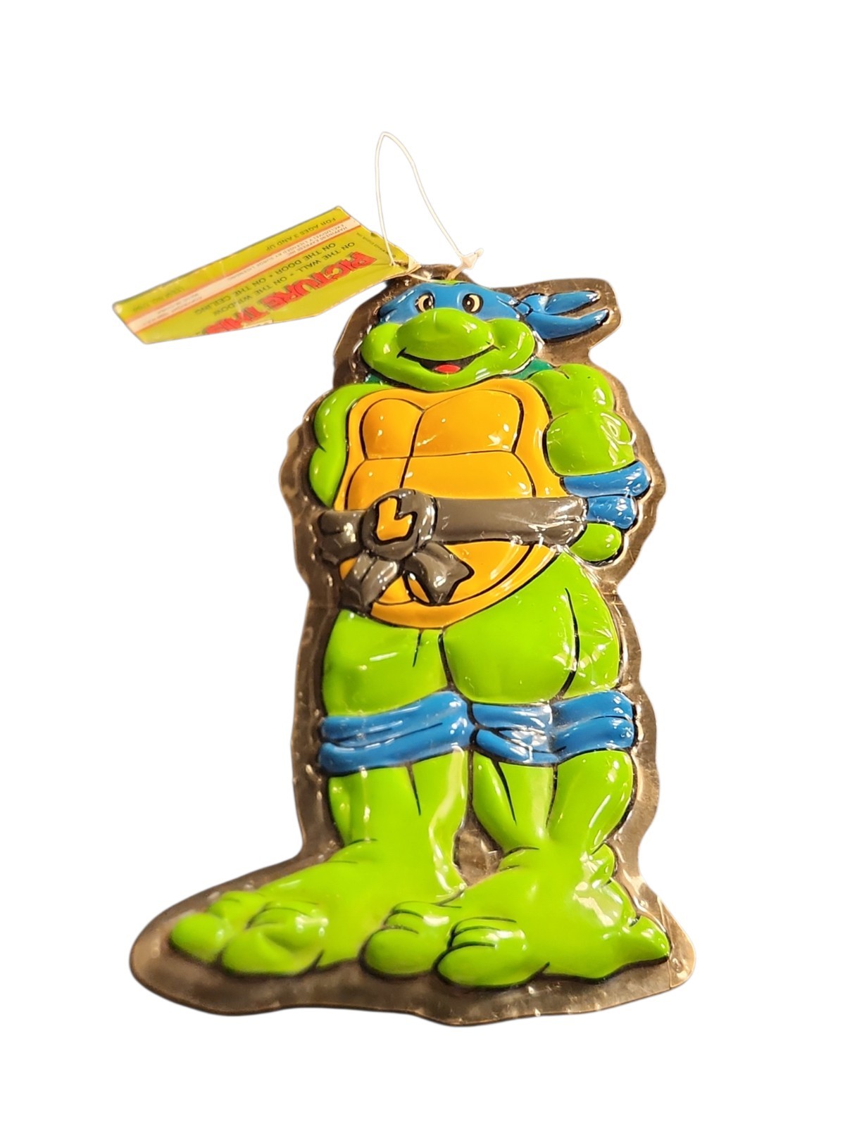 Vtg 1990 Leonardo TMNT Picture This 3D Wall Hanging Ninja Turtles