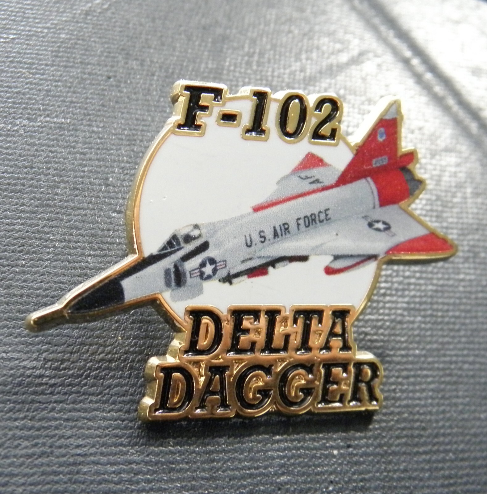 Convair F-102 Delta Dagger USAF Air Force Aircraft Lapel Pin 1.5 inches