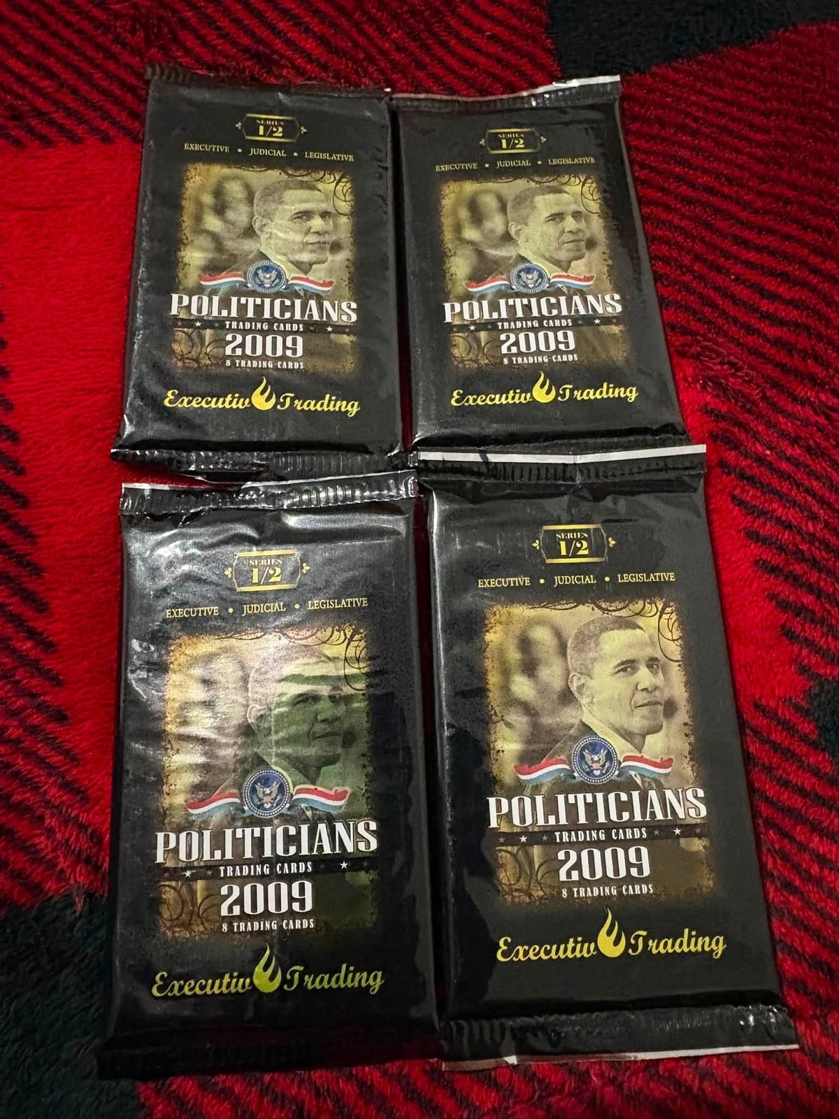 Politicians 2009 Executive Trading Cards Political Sealed Unopened lot of 4 pack Politicians 2009 Executive Trading Cards Political Sealed Unopened lot of 4 pack