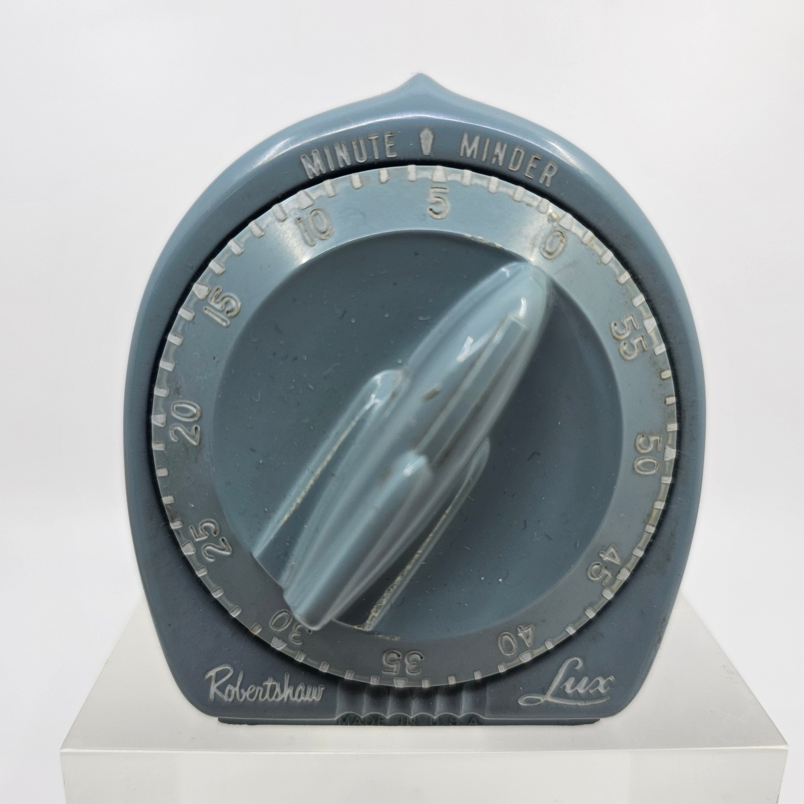 Vintage Minute Minder Robertshaw Lux Blue Kitchen Timer