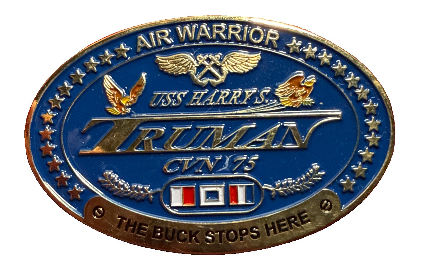USS Harry S. Truman CVN-75 Air Warrior Challenge Coin 2” X 1 1/2”. Cc55 USS Harry S. Truman CVN-75 Air Warrior Challenge Coin 2” X 1 1/2”. Cc55