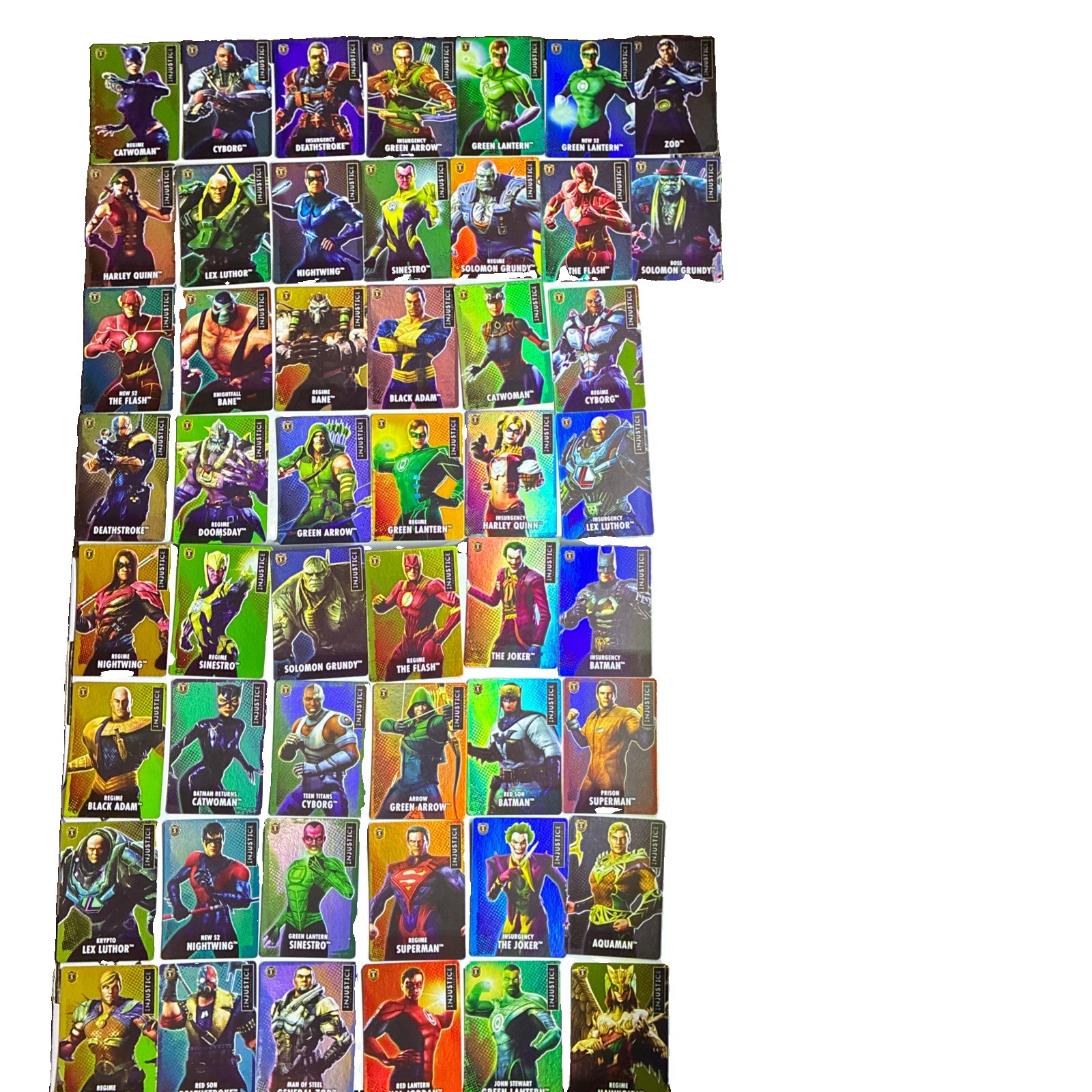 (NEW) DC INJUSTICE ARCADE GODS AMONG US SERIES 5 (50) CARD COLLECTION FOIL (NEW) DC INJUSTICE ARCADE GODS AMONG US SERIES 5 (50) CARD COLLECTION FOIL