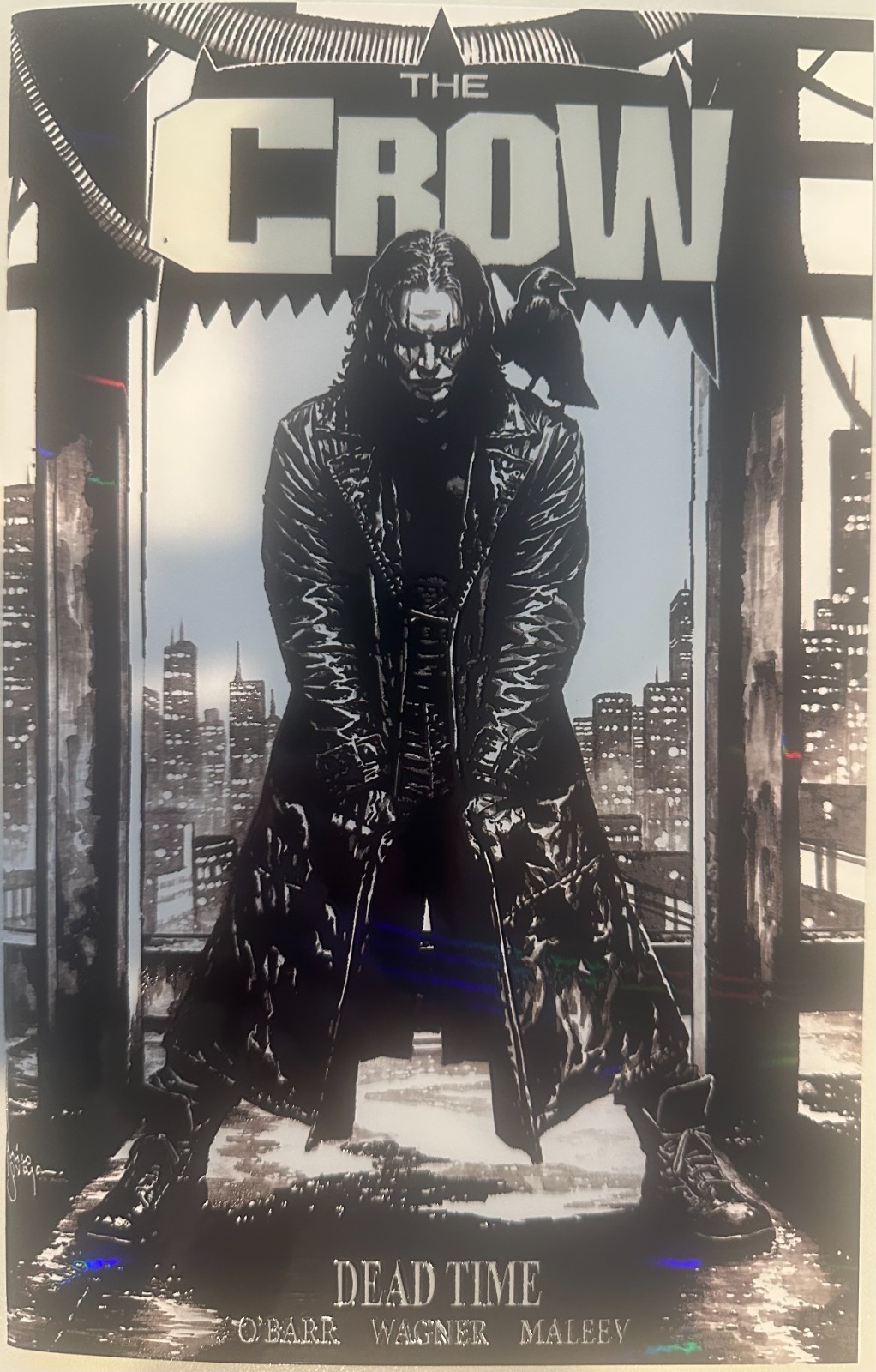 CROW DEAD TIME #1 THE ABSOLUTE EDITION MICO SUAYAN AQ BLACK & WHITE TRADE FOIL