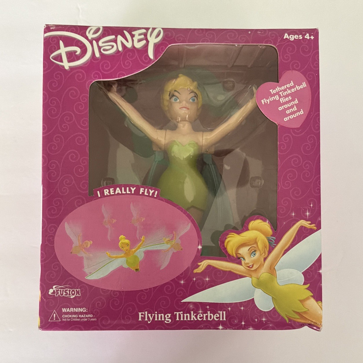 NEW Disney Flying Tinkerbell Vintage 2002 Fusion