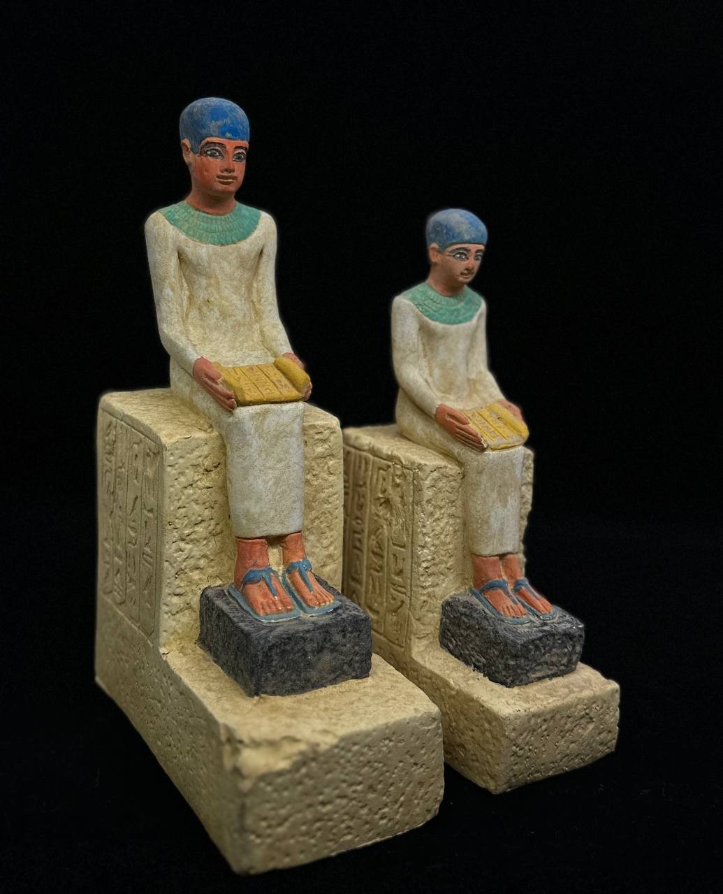 2 Rare Egyptian Statue of King imhotep Authentic Ancient Egyptian Antiquities BC