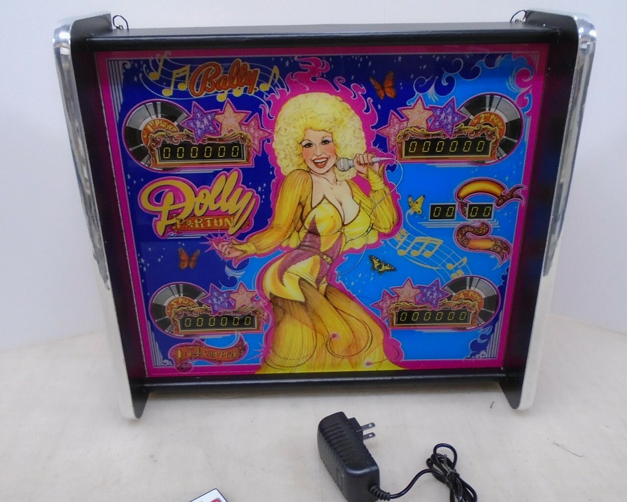 Bally Dolly Parton Pinball Head LED Display light box Bally Dolly Parton Pinball Head LED Display light box