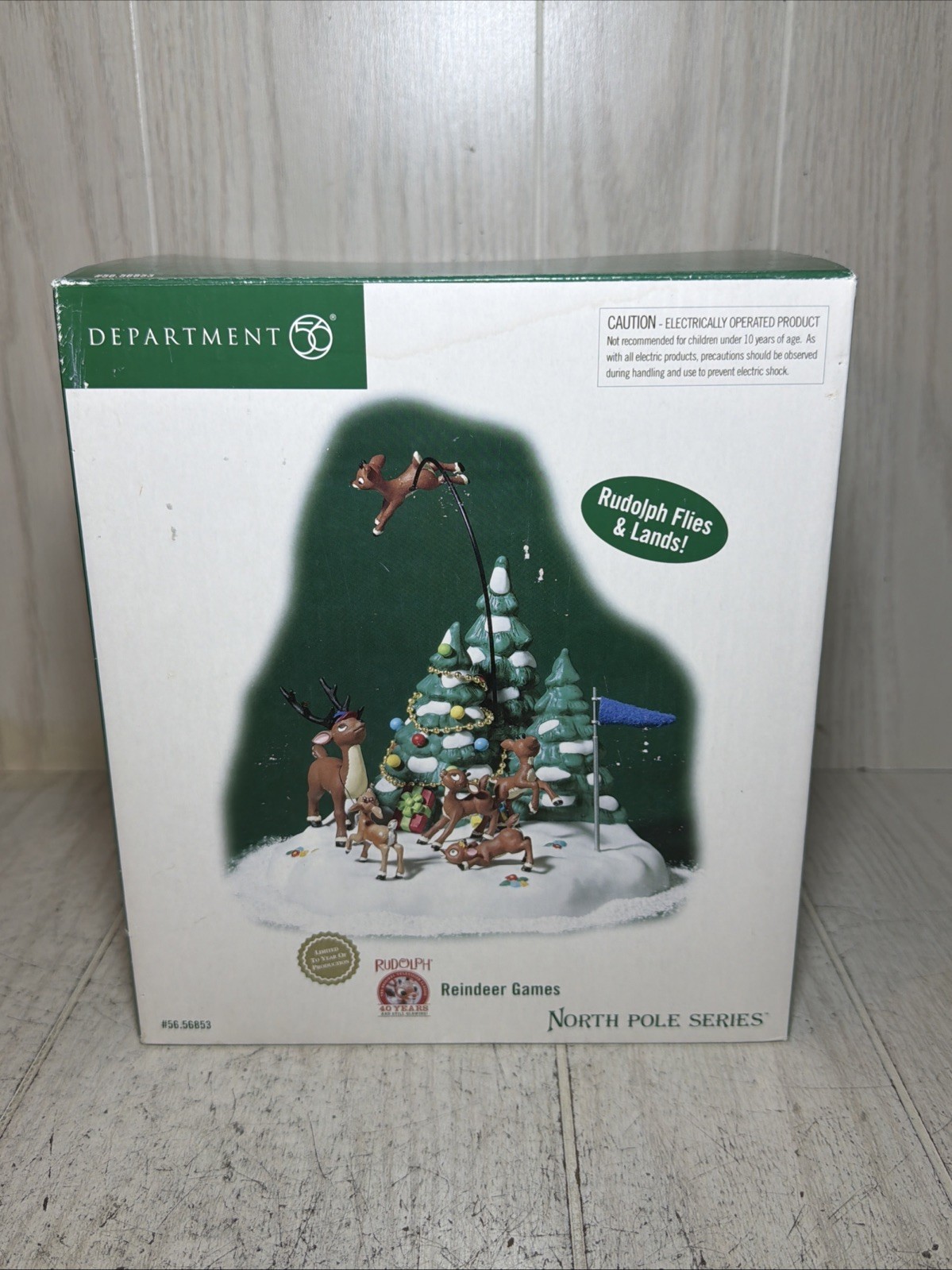 Dept 56 Reindeer Games Rudolph Flies 56853 North Pole Series Nice Christmas #63 Dept 56 Reindeer Games Rudolph Flies 56853 North Pole Series Nice Christmas #63