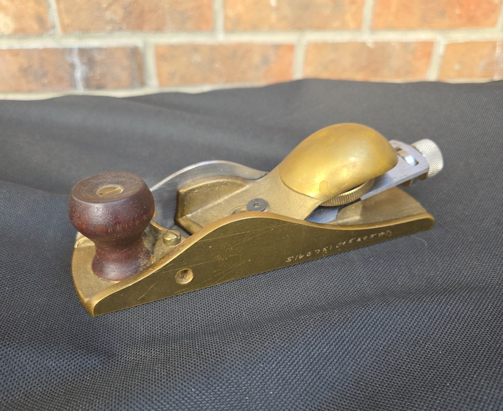 Lie Nielsen 140 Skew Block Plane, early unmarked. Fence is missing.