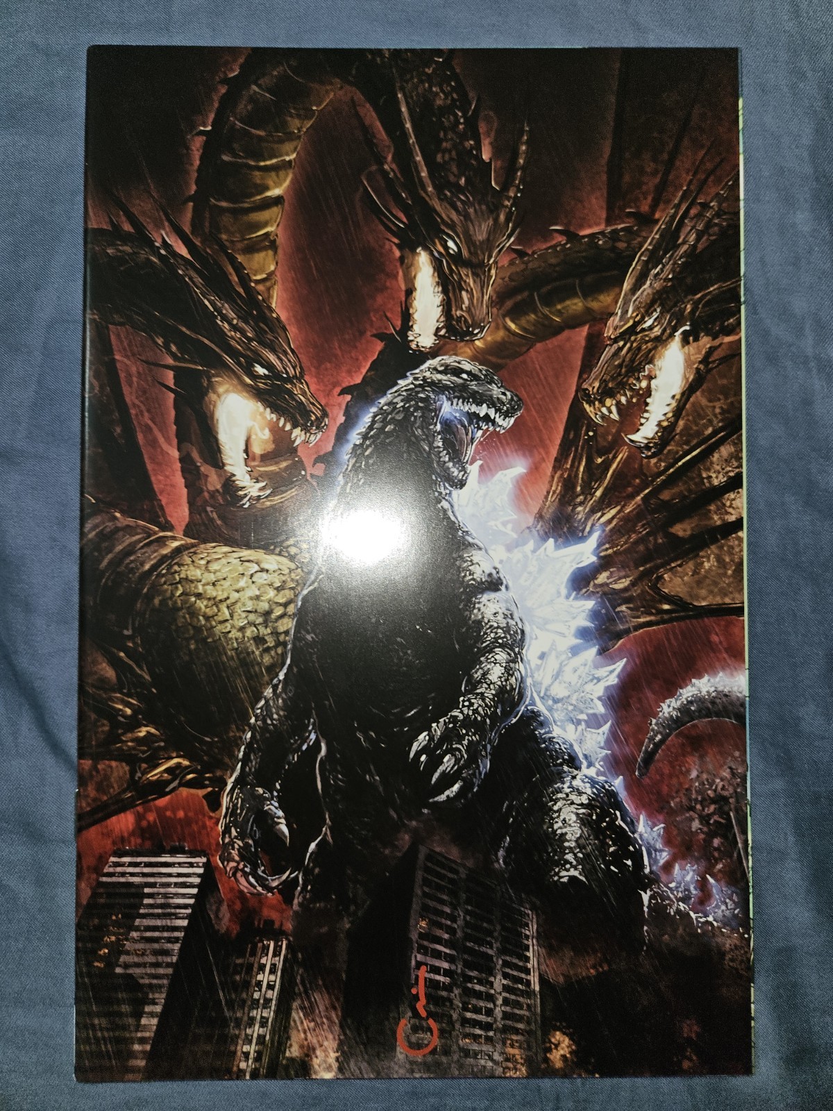 Godzilla Rivals vs. King Ghidorah#1 Clayton Crain Exclusive 2022 NM Black Flag Godzilla Rivals vs. King Ghidorah#1 Clayton Crain Exclusive 2022 NM Black Flag