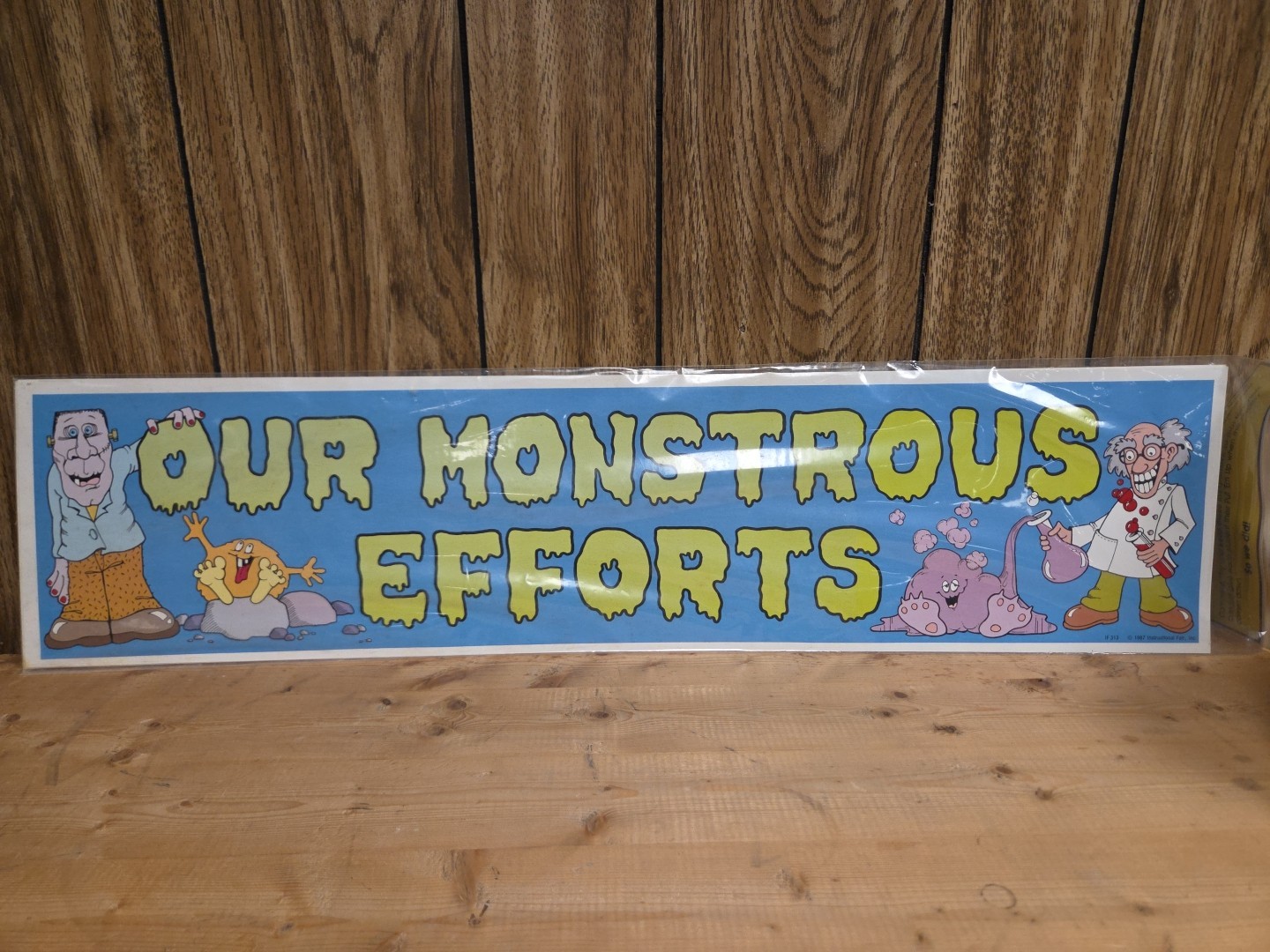 Vintage 1987 Bulletin Board Put Em\' Ups Our Monsterous Efforts Display