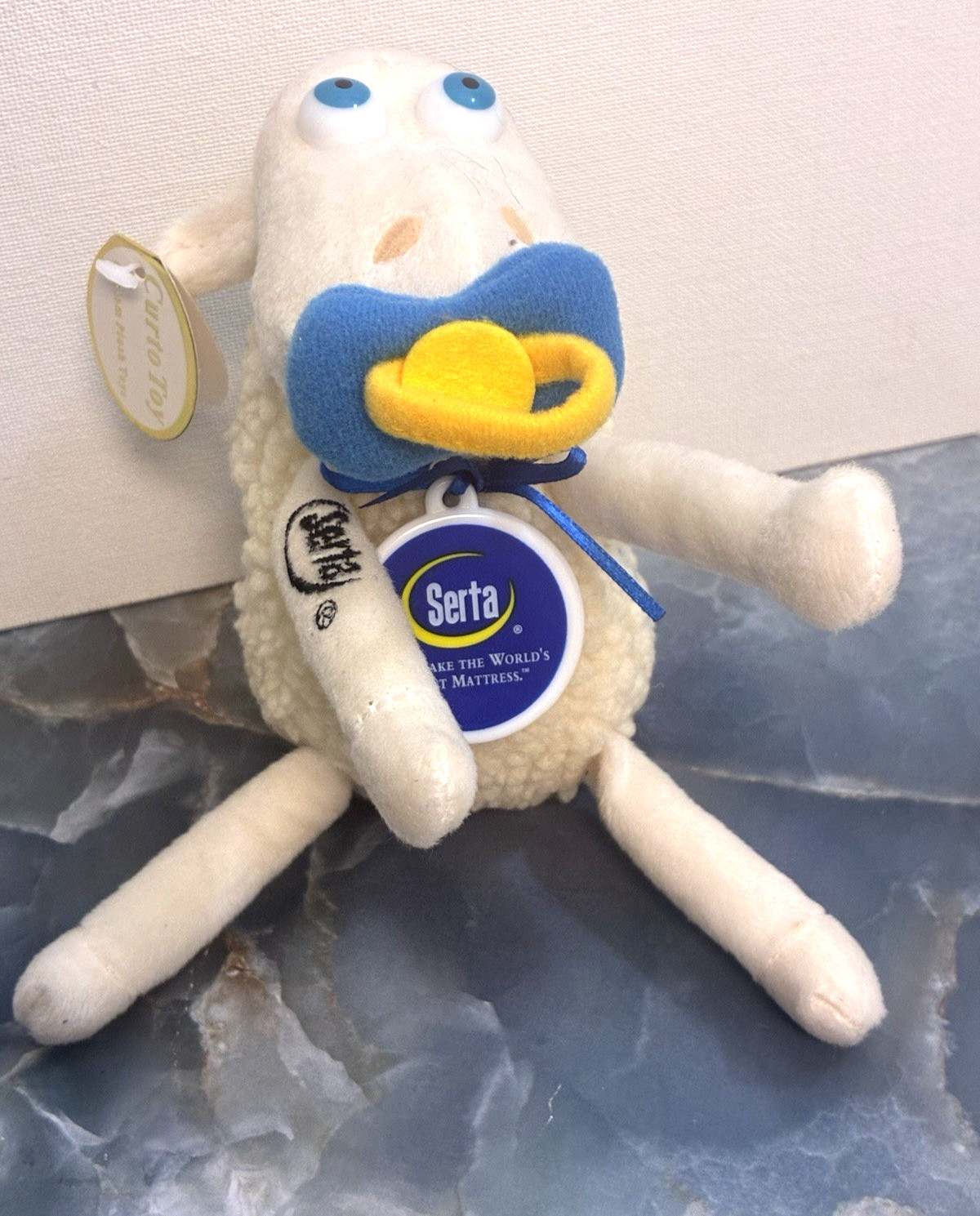 Curto Toy Mfg. Serta Stuffed Counting Sheep #1/16 Advertising Plush Animal NWT Curto Toy Mfg. Serta Stuffed Counting Sheep #1/16 Advertising Plush Animal NWT