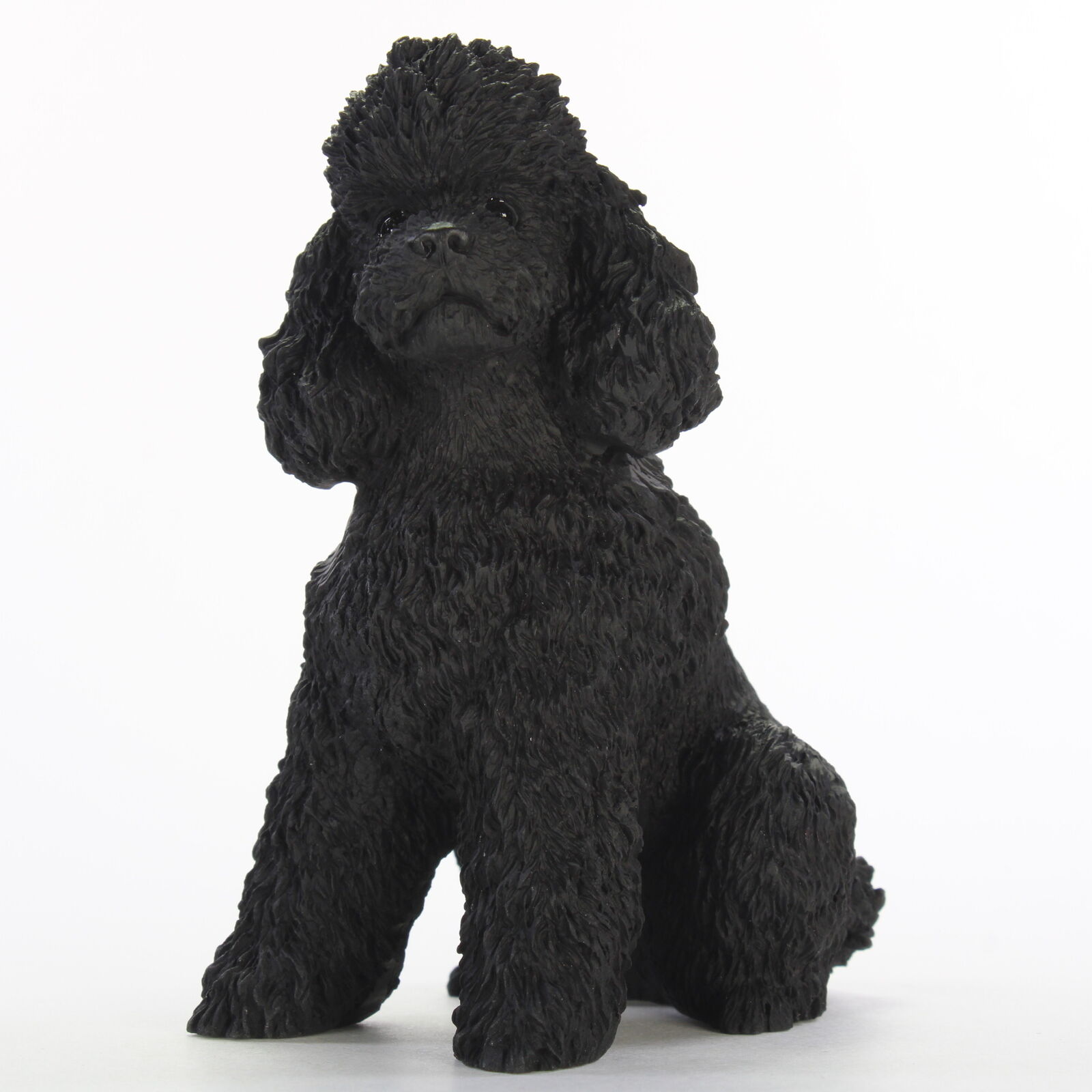 Poodle Figurine Hand Painted Collectible Statue Black Sportcut