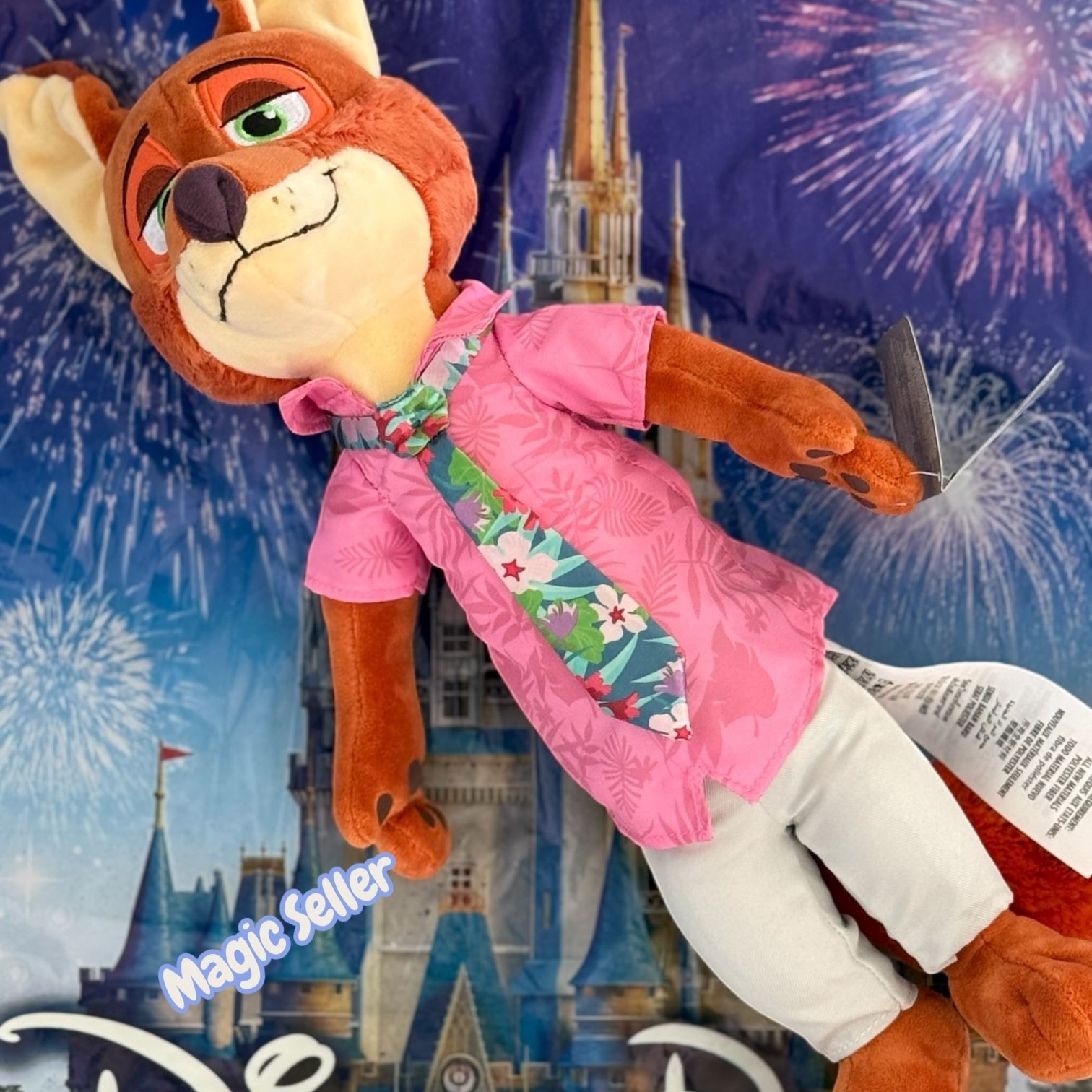 Disney Parks 2025 Zootopia 2 Plush Stuffed Animal Nick Wilde Fox