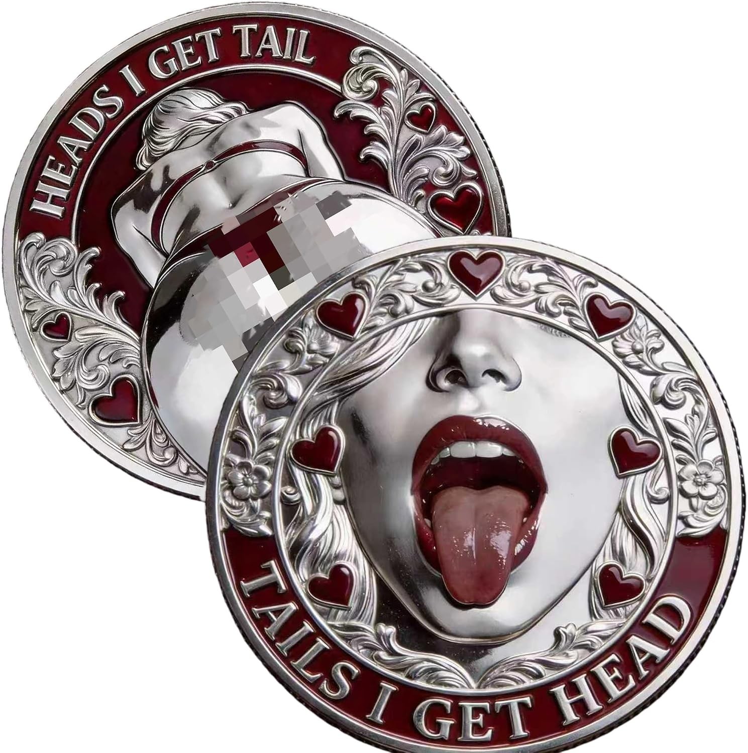 Funny Heads or Tails Coin - Heads I Get Tail, Tails I Get Head - Valentine Gift Funny Heads or Tails Coin - Heads I Get Tail, Tails I Get Head - Valentine Gift