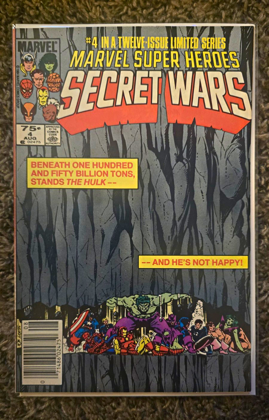 Marvel Comics Marvel Super Heroes Secret Wars #4 (Aug 1984) Jim Shooter Hulk