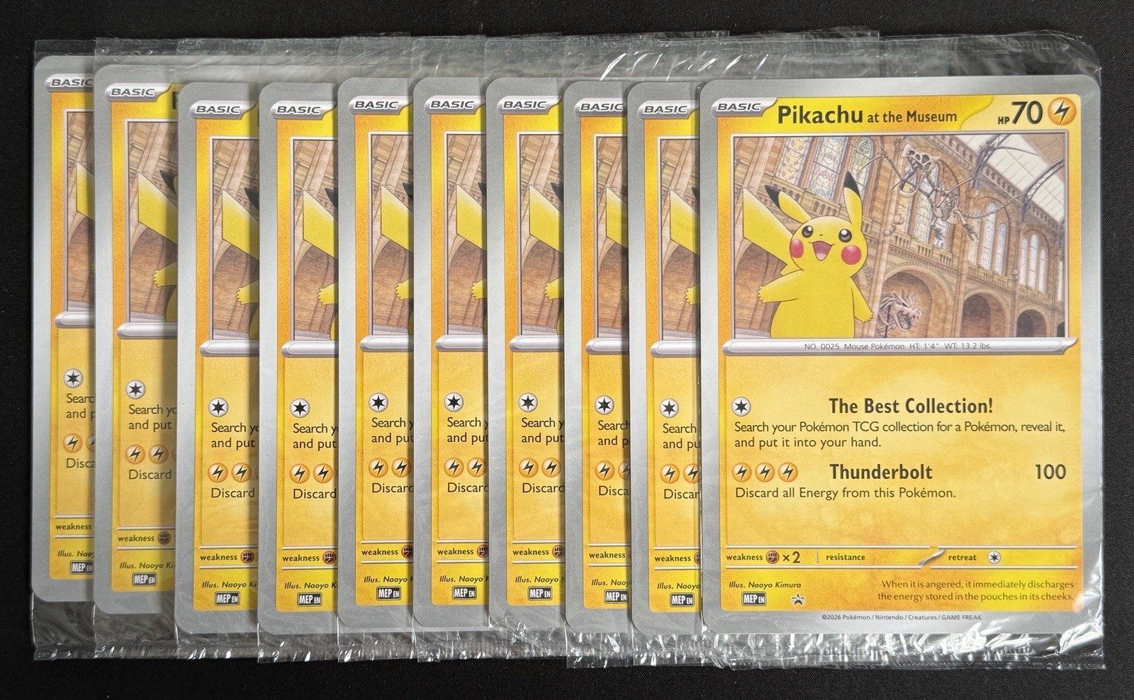 Pokemon Pikachu at the Museum Jumbo Promo Sealed x10
