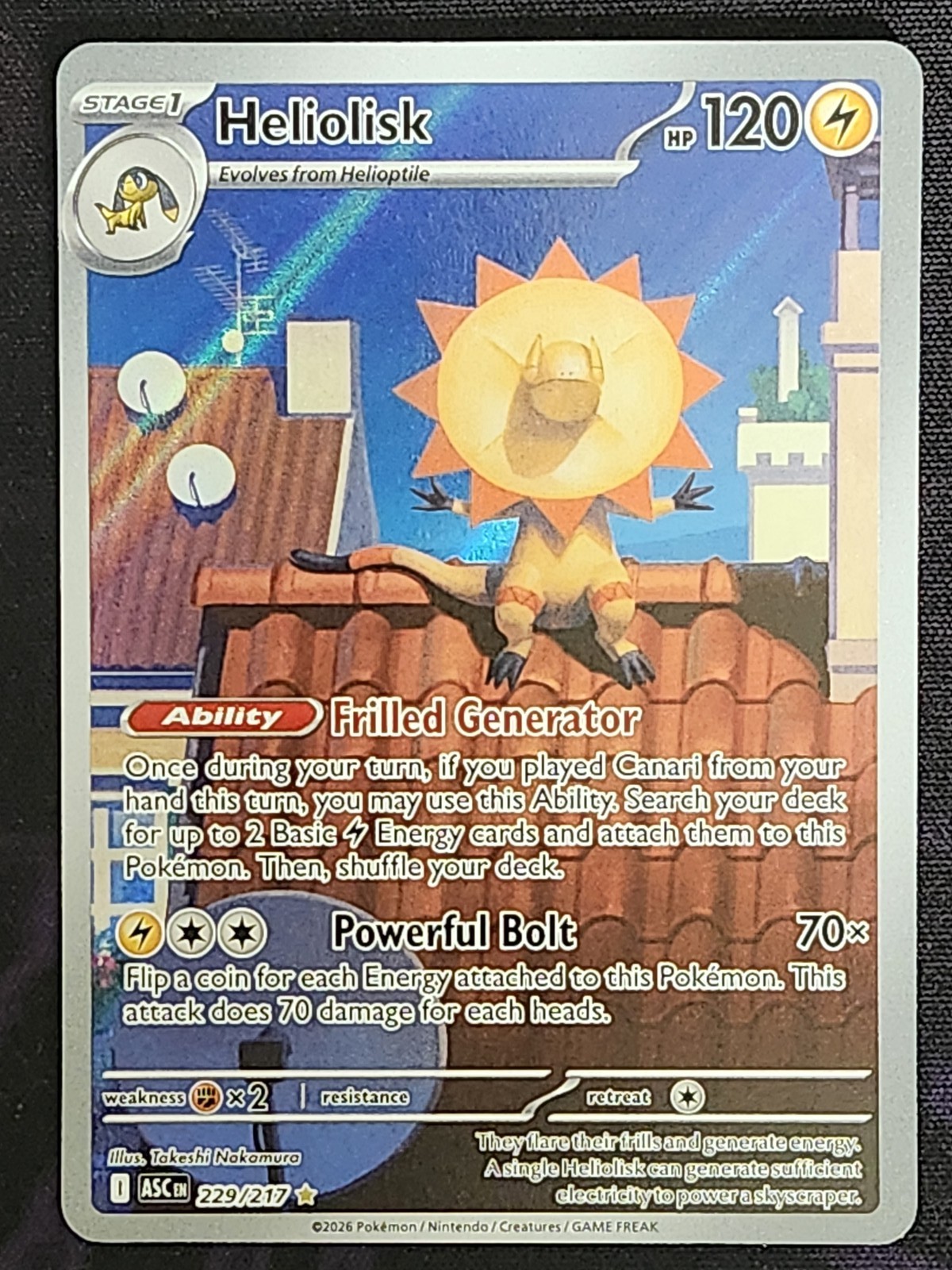 Pokemon Heliolisk 229/217 Ascended Heroes ASC