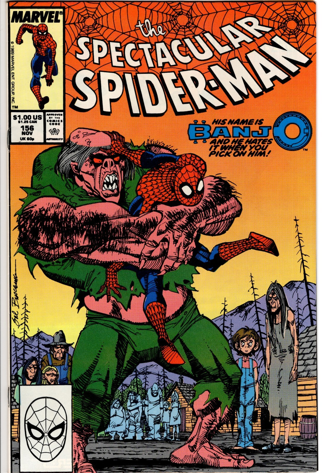 SPECTACULAR SPIDER-MAN #156 (1989) Marvel, Copper Age: VF