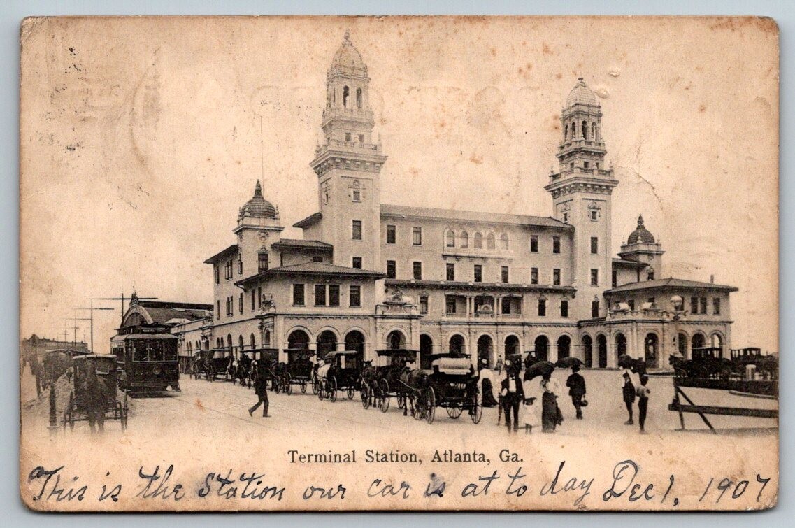 1907 Terminal Station Atlanta Georgia Postcard 1907 Terminal Station Atlanta Georgia Postcard